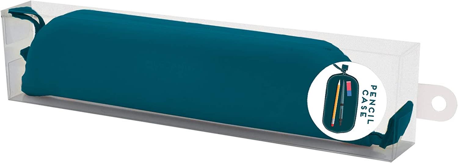 SOFT SILICONE PENCIL CASE - CUTE! - PETROL BLUE