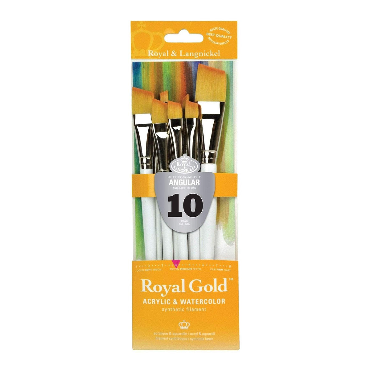 Gold Taklon - Angular Variety - 12pc