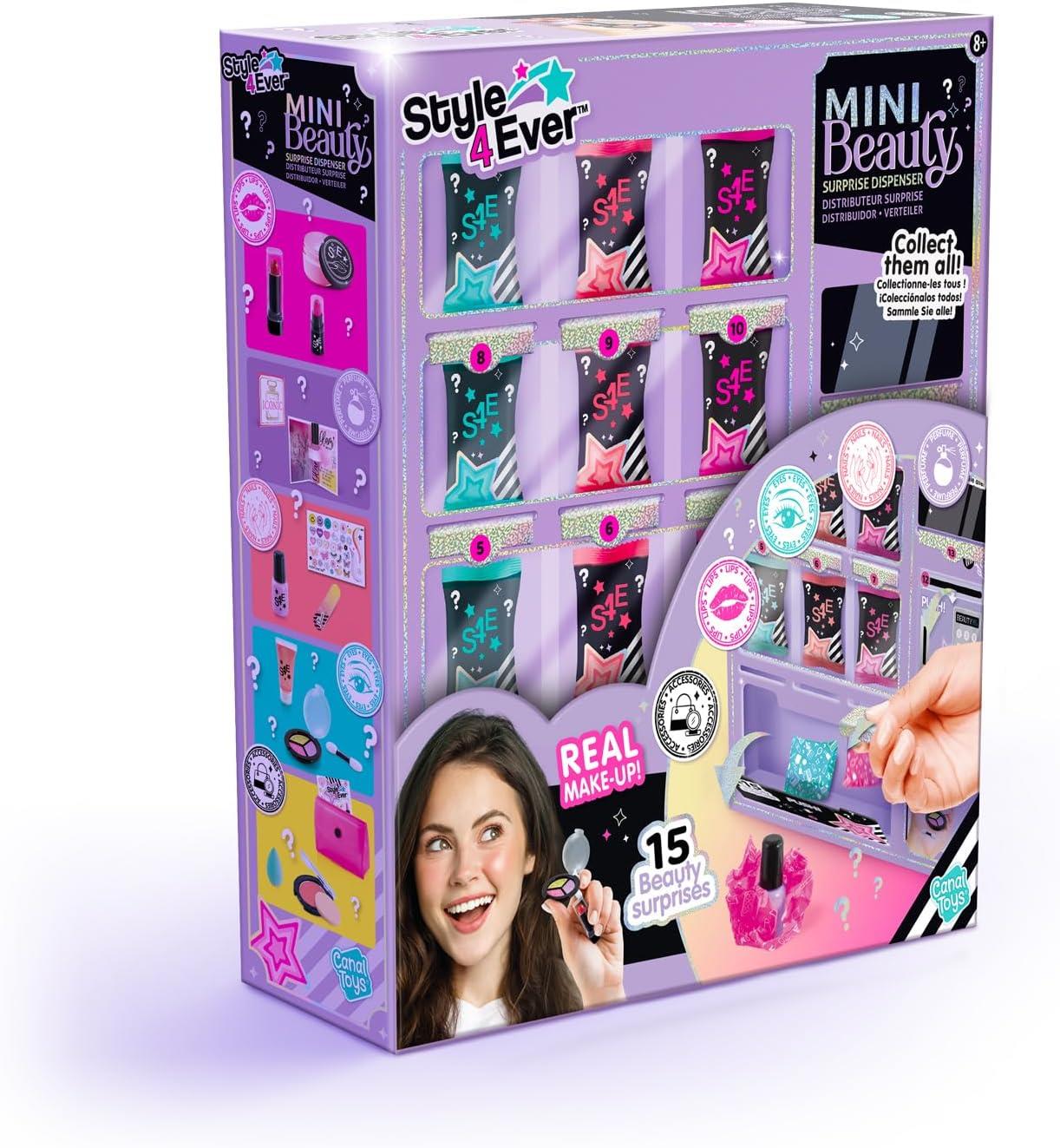 Style 4 Ever Mini Beauty Surprise Dispenser – Mystery Unboxing Toy for Kids Aged 8+ – Mix and Match Makeup and Accessories for Creative Beauty Fun and Collectible Surprises