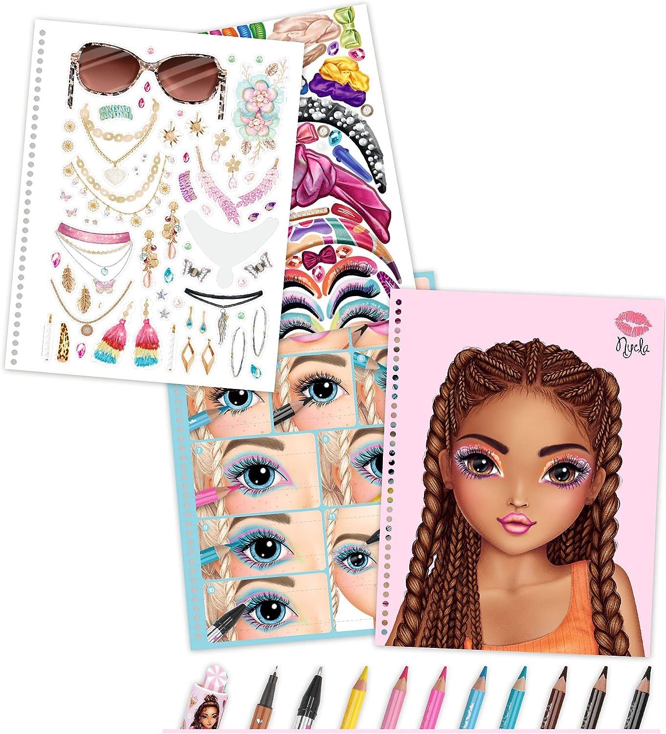 TOPModel Make-Up Colouring Book