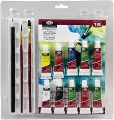 WATERCOLOUR PAINTING CLAMSHELL 15 PIECE