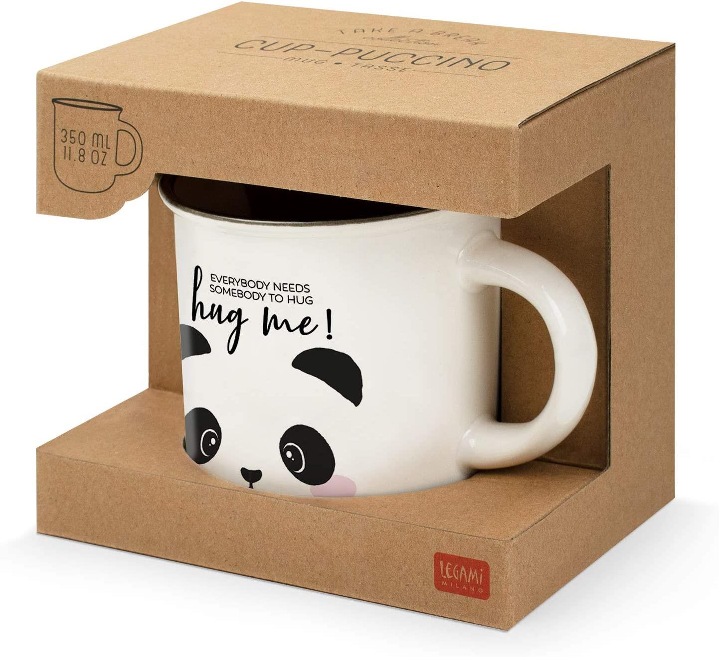 PORCELAIN MUG - CUP- PUCCINO - PANDA