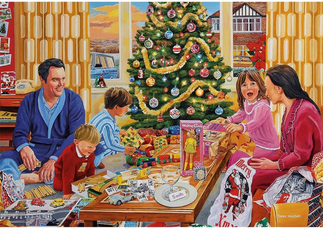 A Christmas to Remember | 4 x 500 Piece Jigsaw Puzzles | Christmas Multi-Box Jigsaw | Sustainable Puzzle for Adults | Premium 100% Recycled Board | Great Gift for Adults | Gibsons Games