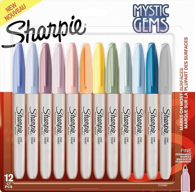 SHARPIE PERMANENT MARKER MYSTIC GEMS PACK 12