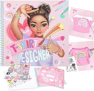 TOP MODEL T-SHIRT DESIGNER COLOURING BOOK