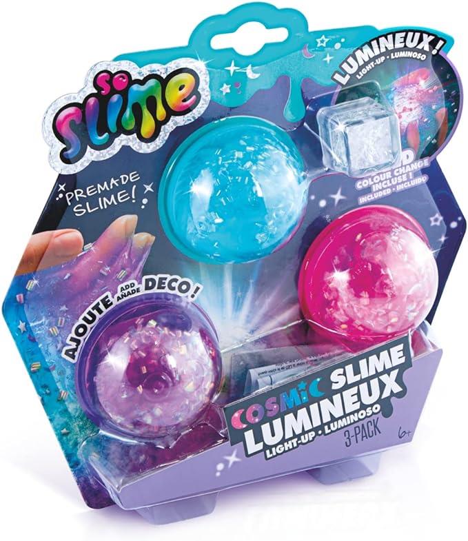 SO SLIME COSMIC LIGHT UP 3 PACK BLISTER