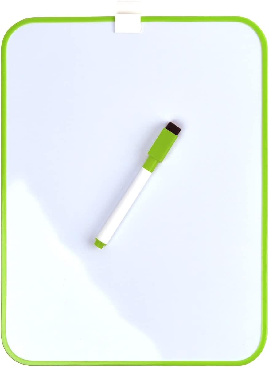 A4 MAGNETIC DRYWIPE BOARD AND PEN GREEN