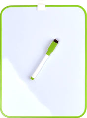 A4 MAGNETIC DRYWIPE BOARD AND PEN GREEN