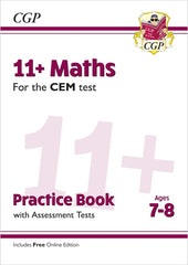 11+ CEM MATHS PRACTICE BOOK AND ASSESSMENT TESTS AGE 7-8