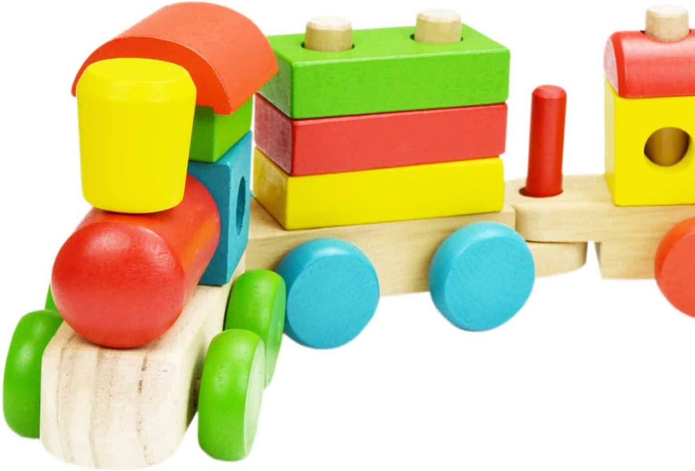 Wooden Stacking Train (18pcs)
