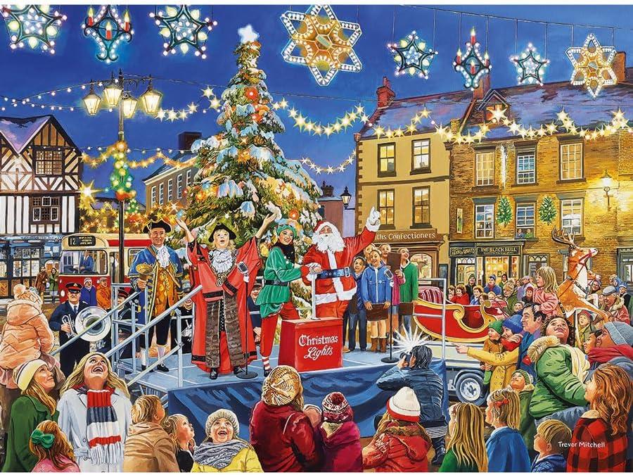 Gibsons 1000 Piece Jigsaw Puzzle Christmas Switch On Christmas Puzzle B Corp Jigsaw Puzzle