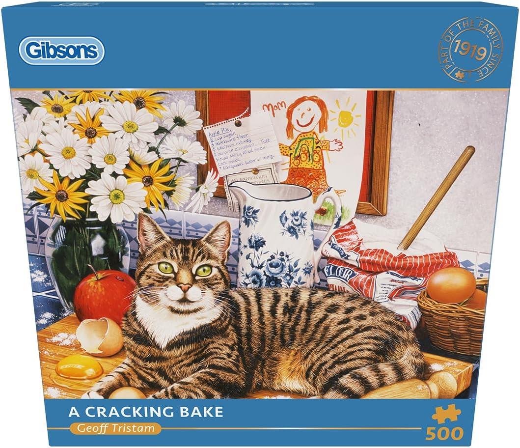 Gibsons A Cracking Bake 500 piece jigsaw puzzle Cat jigsaw