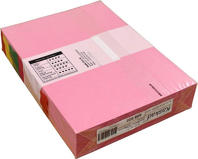 A4 Coloured Paper, 80 Gsm (500 Pack Ream) Magenta Pink-