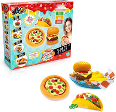 So Slime Sensations Street Food Crush – Create Pizza, Tacos & Burgers with DIY Slime Kit – Fun ASMR Activity for Kids