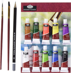 WATERCOLOUR PAINTING CLAMSHELL 15 PIECE