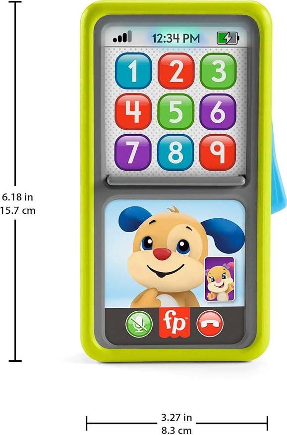 FISHER PRICE LAUGH AND LEARN PRESS AND SLIDE SMART PHONE