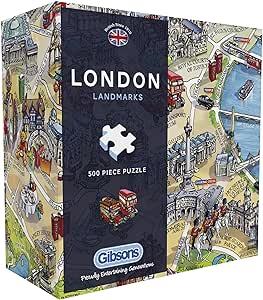 Gibsons Jigsaw Puzzle - London Landmarks In Gift Box - 500 Pieces