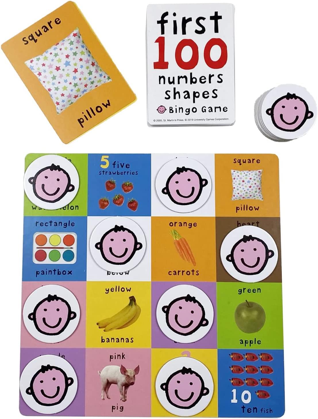 FIRST 100 NUMBERS/SHAPES BINGO GAME