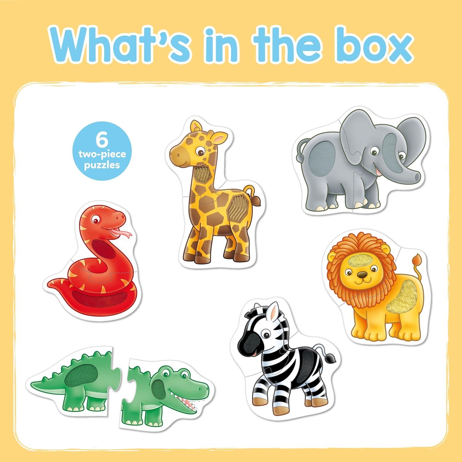 Orchard Toys Match and Feel Puzzles for Toddlers Aged 18 months+ Six Puzzles with Textures for Sensory Play