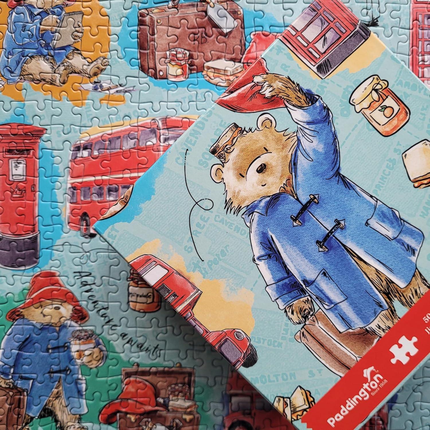 Gibsons Paddington 500 Piece Gift Jigsaw Puzzle Classic Character Sustainable Family Puzzle Premium 100% Recycled Board Great Gift