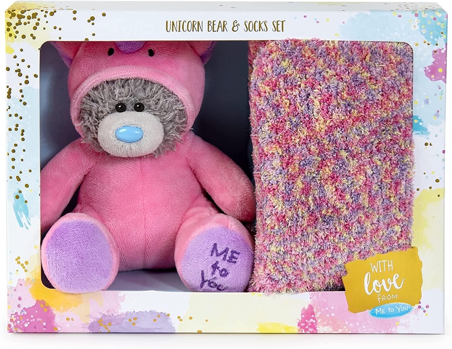 Unicorn socks and plush set