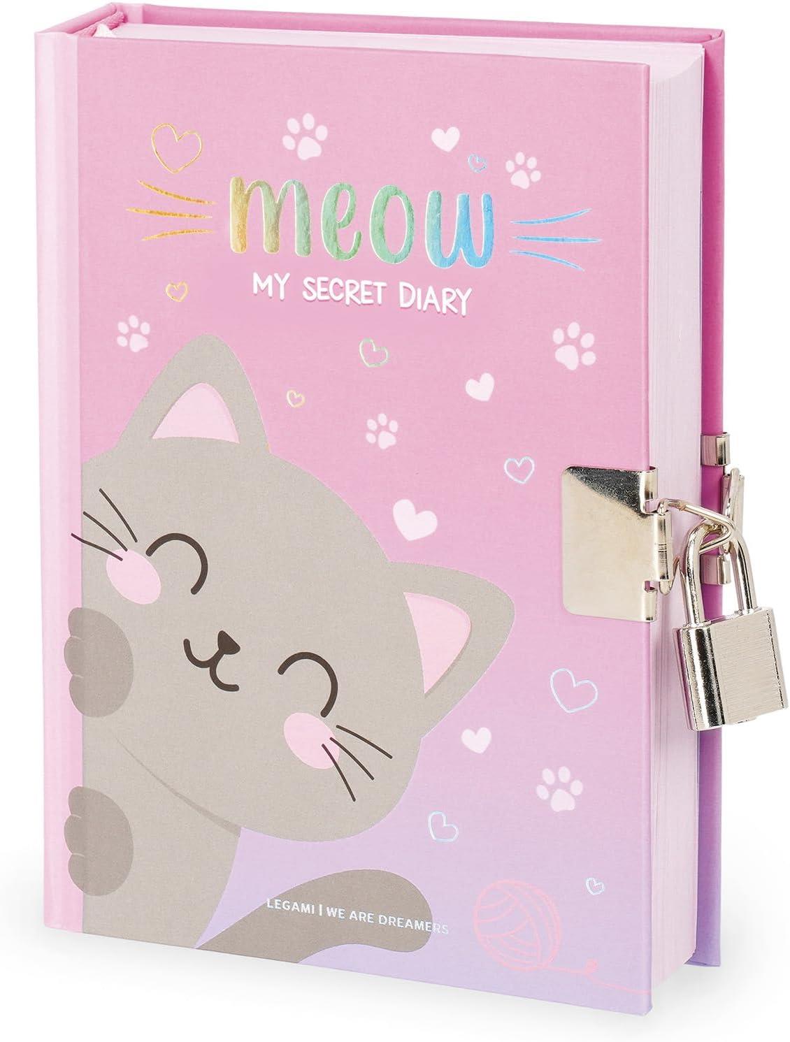 LEGAMI SECRET DIARY WITH PADLOCK- MY SECRECT DIARY KITTY