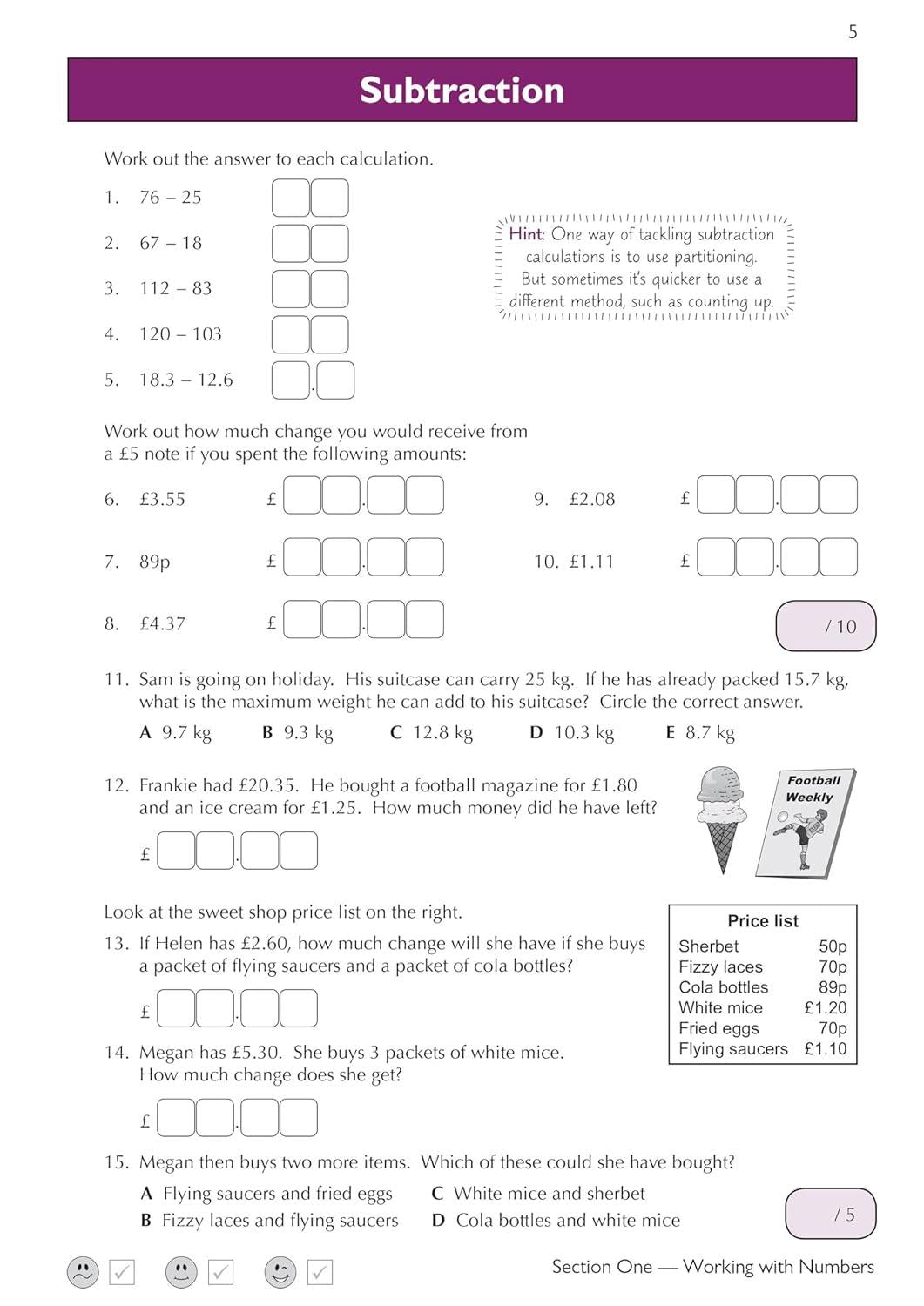 11+ CEM MATHS PRACTICE BOOK AND ASSESSMENTS TESTS AGE 8-9