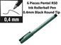 BALL PENTEL BLK 6 Pcs