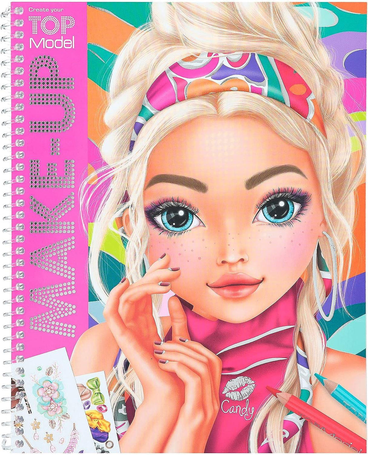TOPModel Make-Up Colouring Book