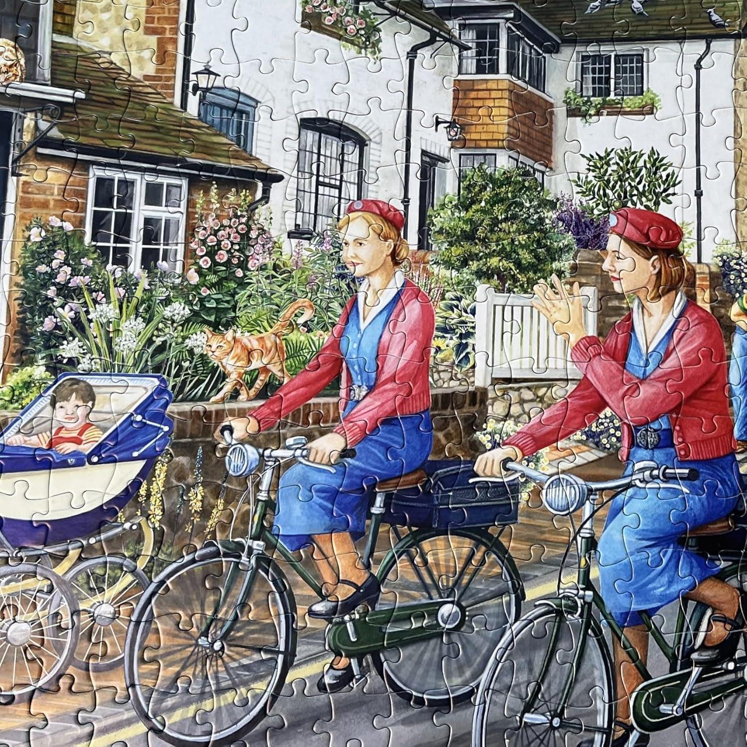 Merry Midwives Extra Large | 500XL Piece Jigsaw Puzzle | Village Nostalgia Puzzle | Extra Large Piece Jigsaw Puzzle
