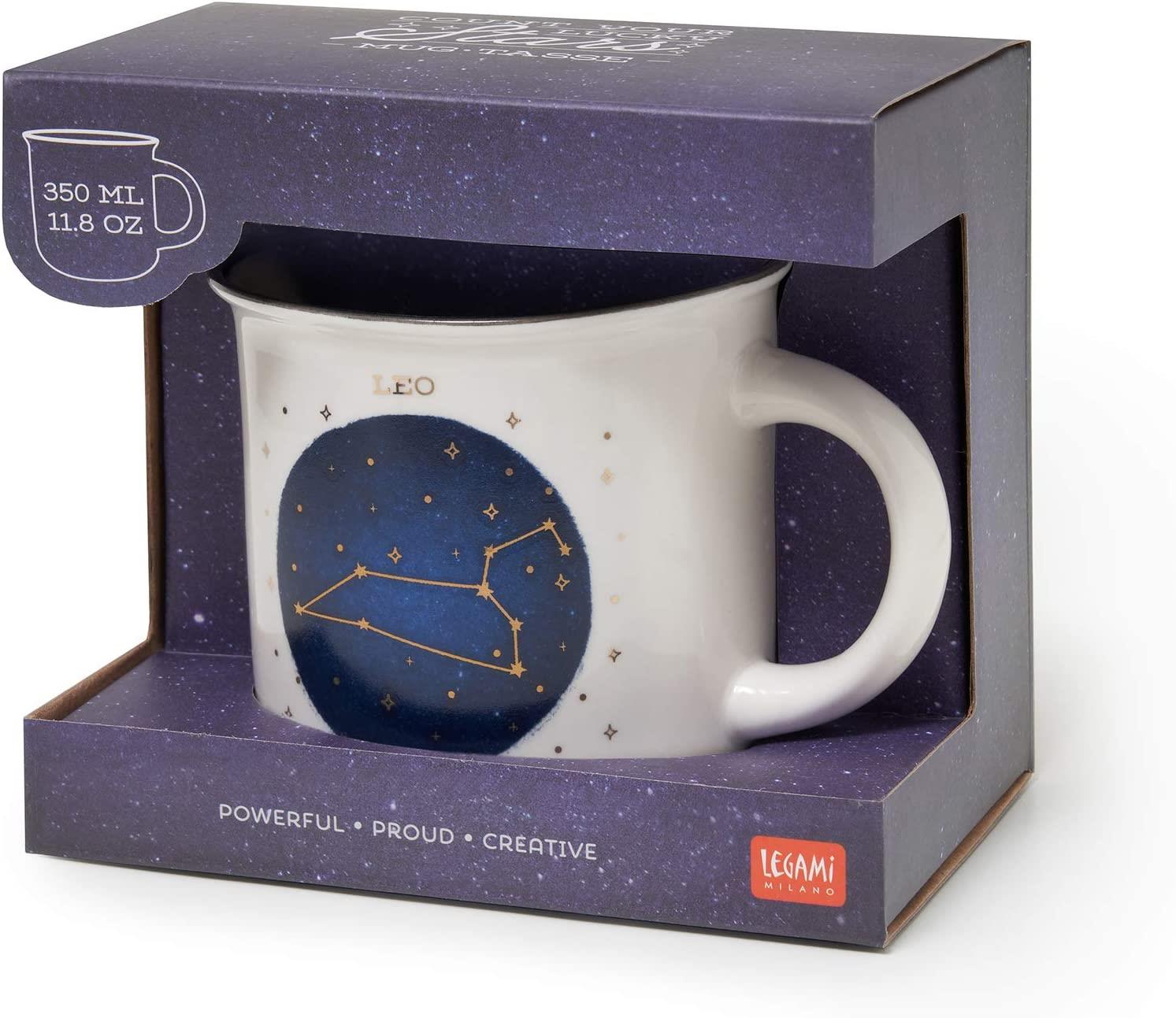 PORCELAIN MUG - COUNT YOUR LUCKY STARS - LEO
