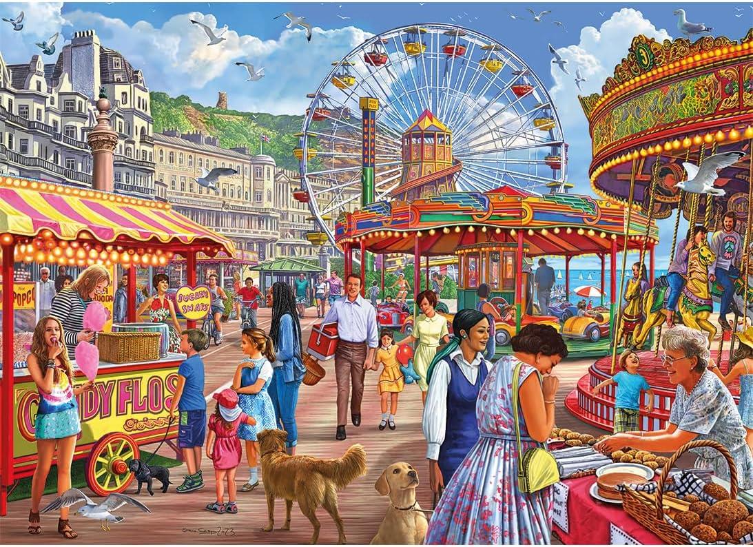 Gibsons Hastings Promenade 500XL piece jigsaw puzzle with Extra Large pieces