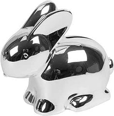 Bambino Silver Plated Rabbit Money Box