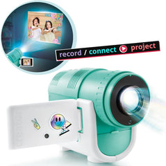 Photo Creator Camera Projector – Kids HD Video & 48MP Photo Camera with WiFi Casting from Smartphone, 2.4" Screen & Projector up to 90" – Fun Gift for Kids & Families- 16GB SD Card & Stickers