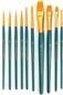10 PIECE GOLD TAKLON BRUSH SET