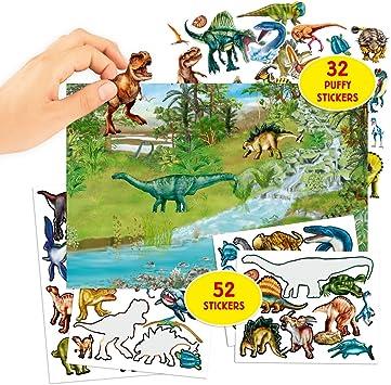 Dino World With Puffy Stickers