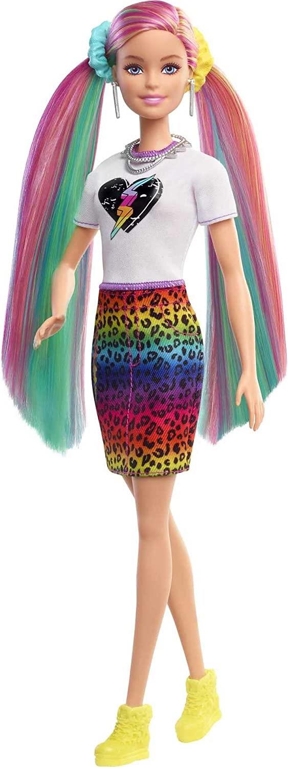 Barbie Rainbow Cheetah Hair Doll