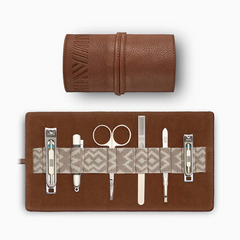 Gaucho Grooming Roll, Tan - Tan Tonal / Bronze & Cream / Included