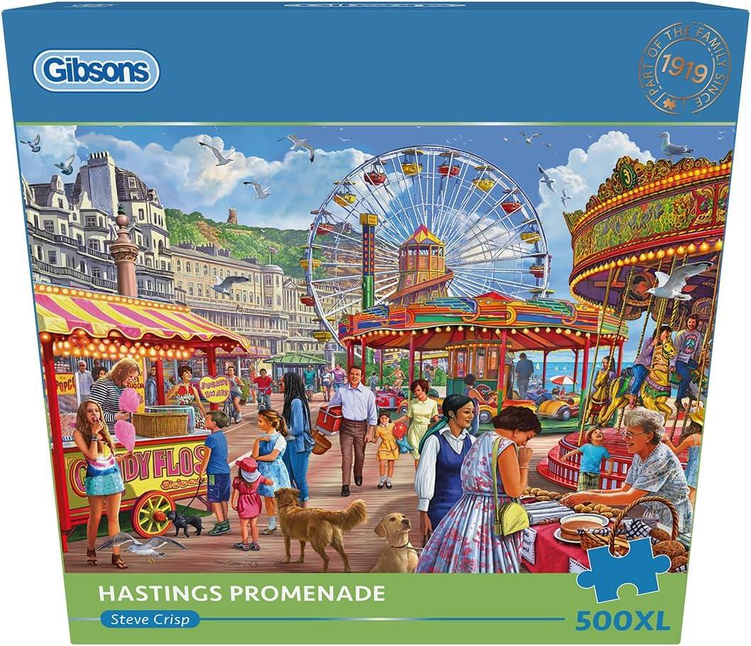 Gibsons Hastings Promenade 500XL piece jigsaw puzzle with Extra Large pieces