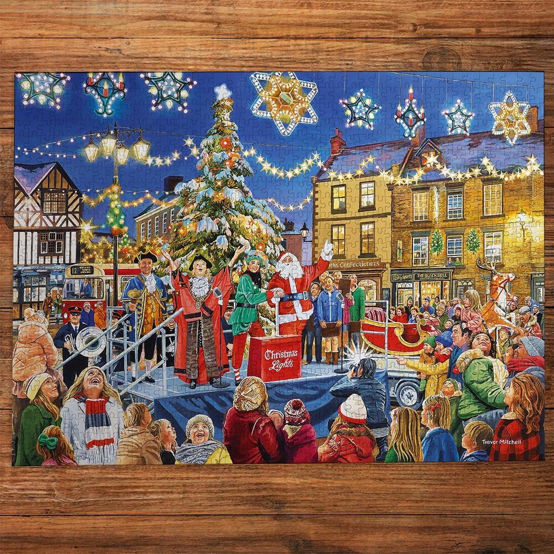 Gibsons 1000 Piece Jigsaw Puzzle Christmas Switch On Christmas Puzzle B Corp Jigsaw Puzzle