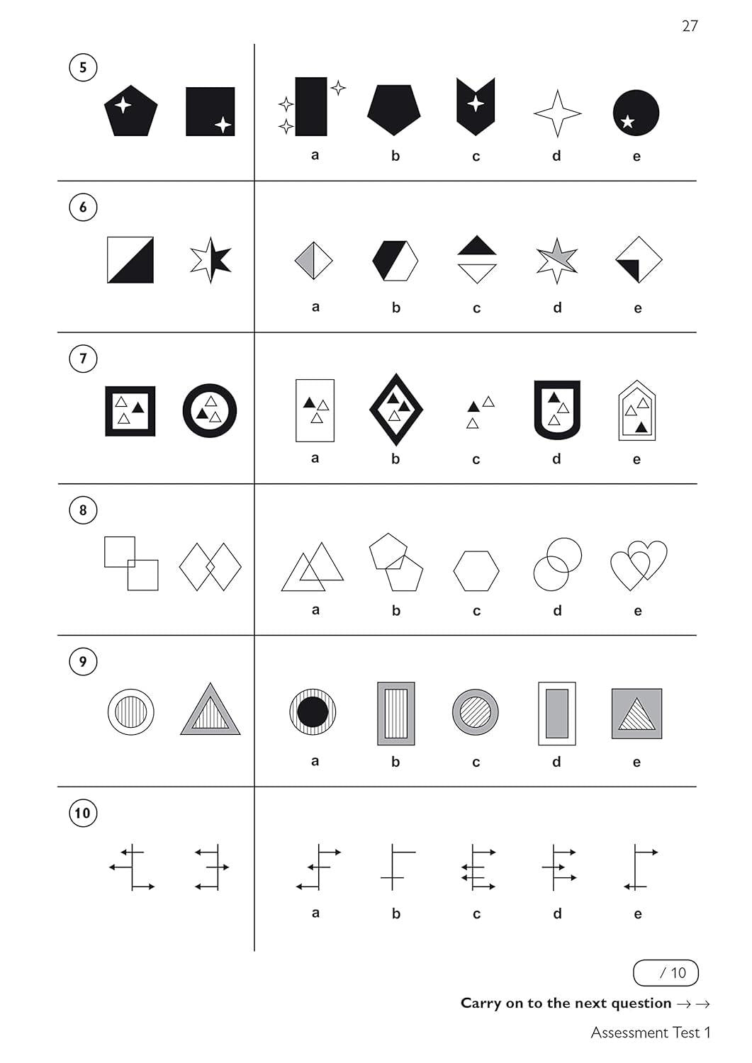 11+ GL NON-VERBAL REASONING PRACTICE BOOK AND ASSESSMENT TESTS AGE 9-10