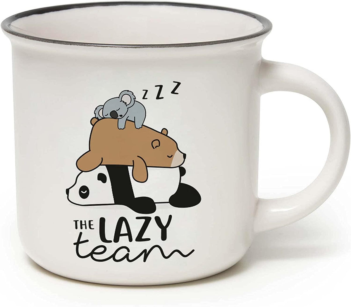 PORCELAIN MUG - CUP - PUCCINO - LAZY TEAM