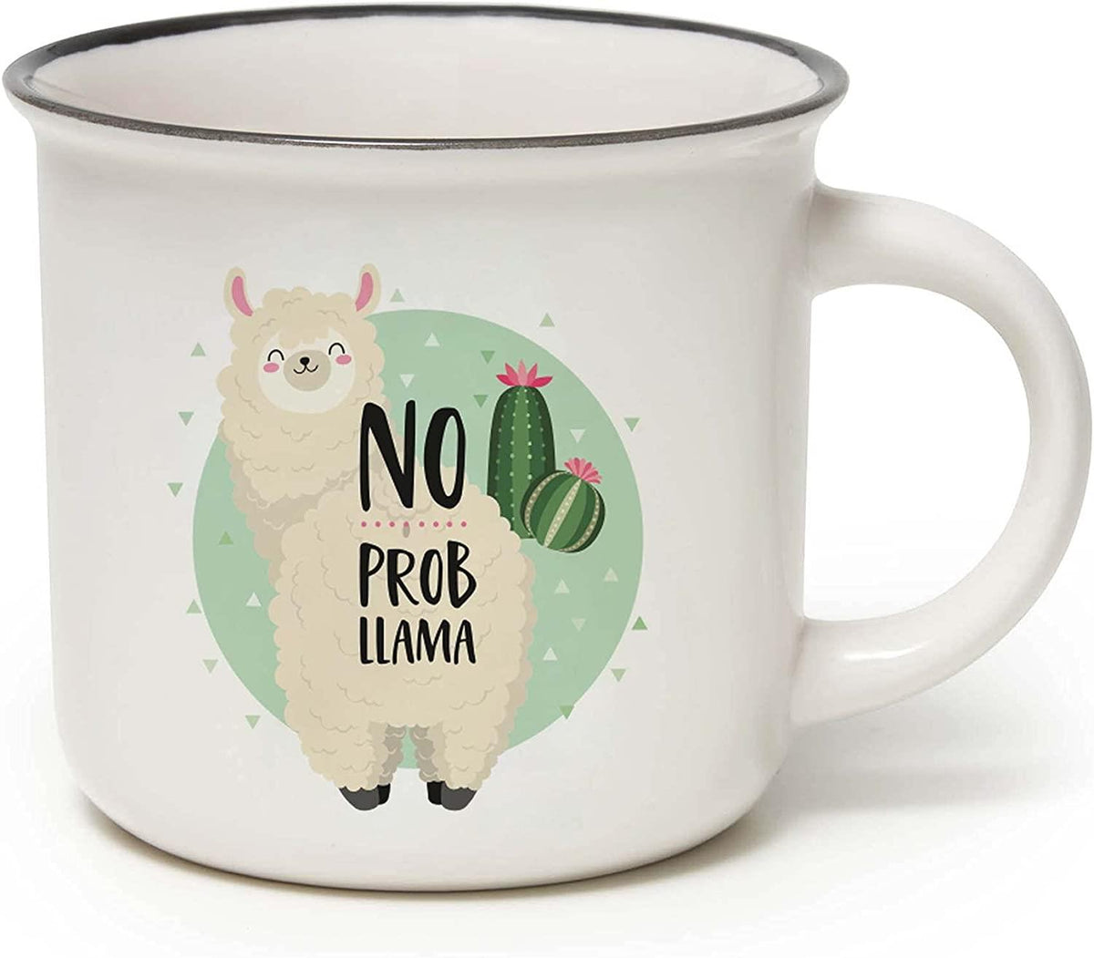 PORCELAIN MUG - CUP- PUCCINO - LLAMA