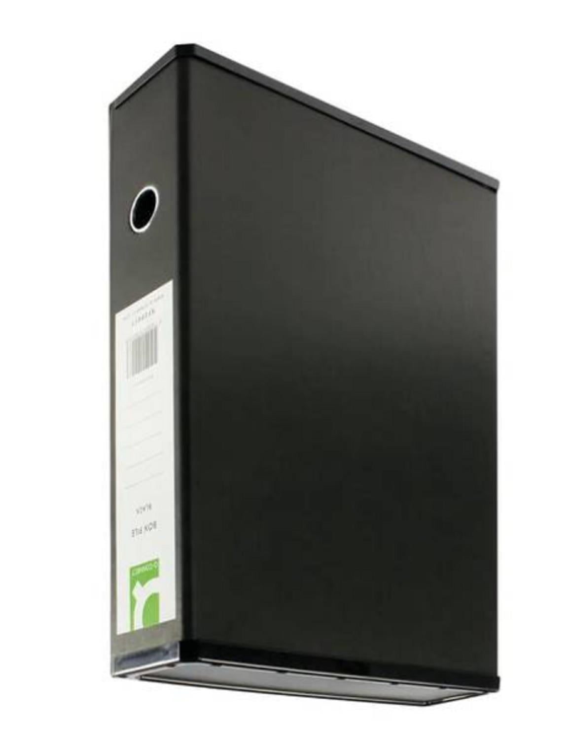 Q CONNECT 75MM BOX FILE BLACK