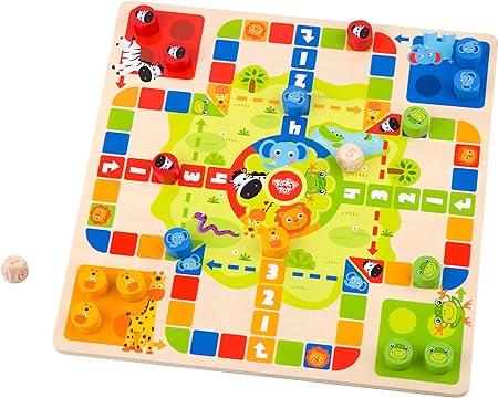 Wooden 2 in 1 Ludo/Snakes And Ladders