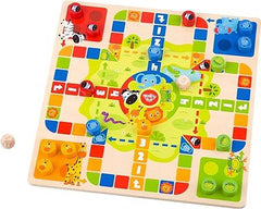 Wooden 2 in 1 Ludo/Snakes And Ladders