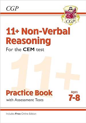 11+ CEM NON-VERBAL REASONING PRACTICE BOOK AND ASSESSMENT TESTS AGE 7-8