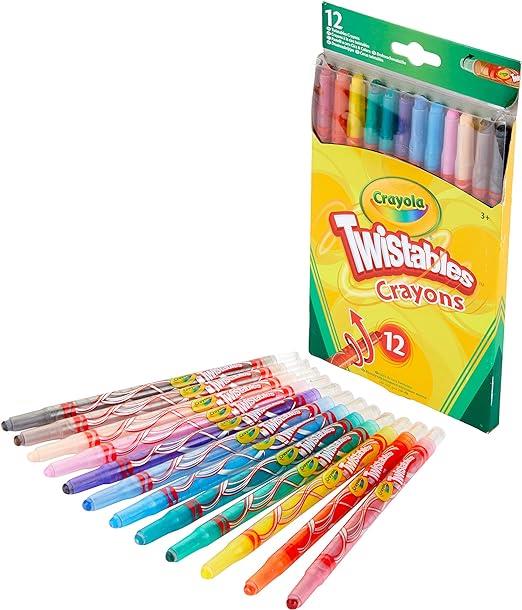 12 TWISTABLE CRAYONS