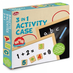 WOODEN 3 IN 1 ACTIVITY CASE