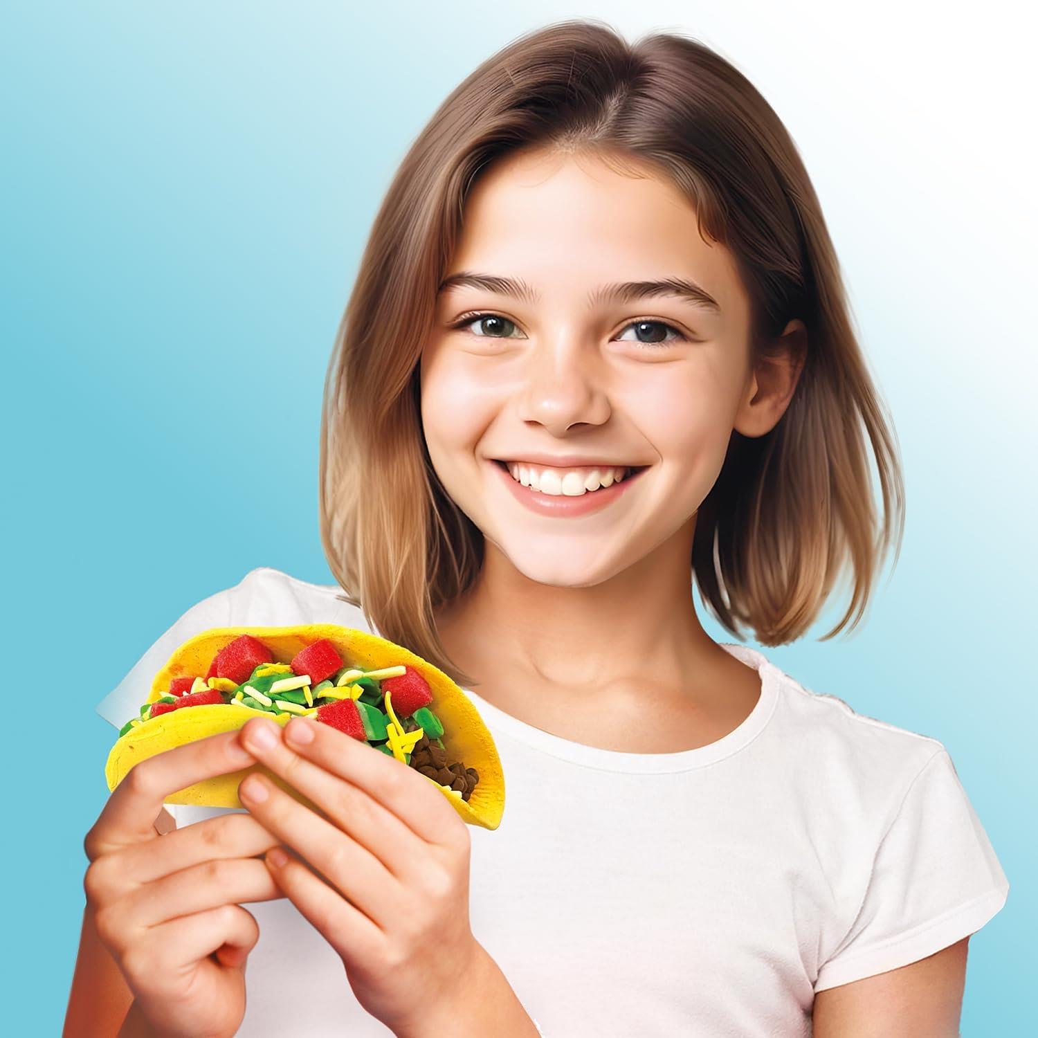 So Slime Sensations Street Food Crush – Create Pizza, Tacos & Burgers with DIY Slime Kit – Fun ASMR Activity for Kids